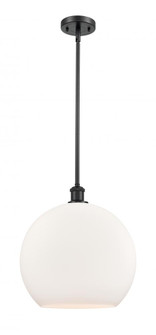 Athens - 1 Light - 14 inch - Matte Black - Pendant (3442|516-1S-BK-G121-14-LED)