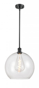 Athens - 1 Light - 14 inch - Matte Black - Pendant (3442|516-1S-BK-G122-14-LED)