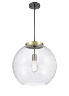 Athens - 1 Light - 16 inch - Black Antique Brass - Stem Hung - Pendant (3442|221-1S-BAB-G124-16)