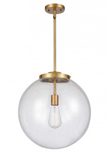 Beacon - 1 Light - 16 inch - Brushed Brass - Cord hung - Pendant (3442|221-1S-BB-G204-16)