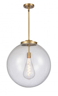 Beacon - 1 Light - 18 inch - Brushed Brass - Stem Hung - Pendant (3442|221-1S-BB-G204-18)