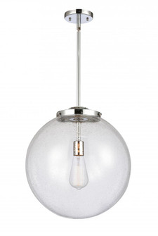 Beacon - 1 Light - 16 inch - Polished Chrome - Stem Hung - Pendant (3442|221-1S-PC-G204-16-LED)
