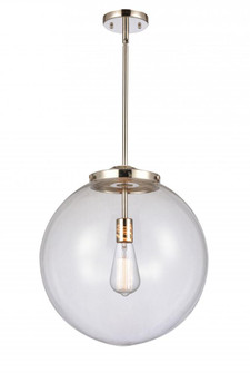 Beacon - 1 Light - 16 inch - Polished Nickel - Stem Hung - Pendant (3442|221-1S-PN-G202-16-LED)