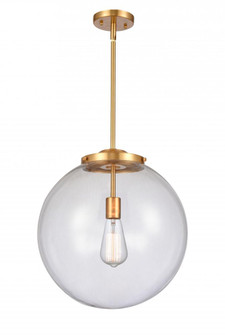 Beacon - 1 Light - 16 inch - Satin Gold - Stem Hung - Pendant (3442|221-1S-SG-G202-16)