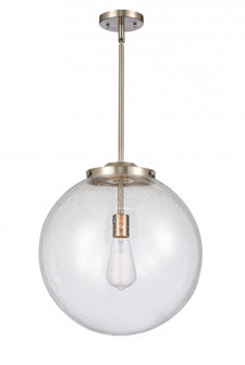 Beacon - 1 Light - 16 inch - Brushed Satin Nickel - Stem Hung - Pendant (3442|221-1S-SN-G204-16-LED)
