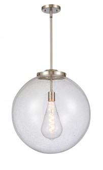 Beacon - 1 Light - 18 inch - Brushed Satin Nickel - Stem Hung - Pendant (3442|221-1S-SN-G204-18)