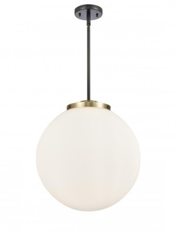 Beacon - 3 Light - 16 inch - Black Antique Brass - Stem hung - Pendant (3442|221-3S-BAB-G201-16)