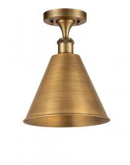 Berkshire - 1 Light - 12 inch - Brushed Brass - Semi-Flush Mount (3442|516-1C-BB-MBC-12-BB-LED)