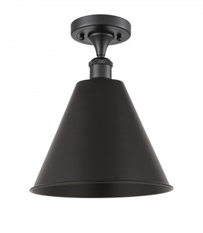 Berkshire - 1 Light - 12 inch - Matte Black - Semi-Flush Mount (3442|516-1C-BK-MBC-12-BK)