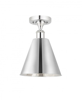 Berkshire - 1 Light - 8 inch - Polished Chrome - Semi-Flush Mount (3442|516-1C-PC-MBC-8-PC)