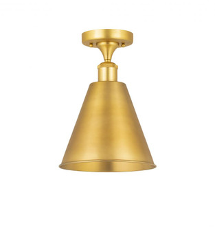 Berkshire - 1 Light - 8 inch - Satin Gold - Semi-Flush Mount (3442|516-1C-SG-MBC-8-SG)