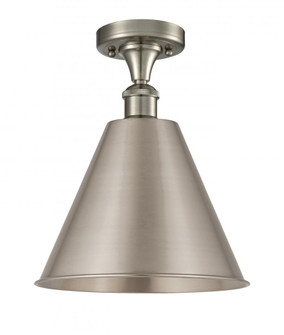 Berkshire - 1 Light - 12 inch - Brushed Satin Nickel - Semi-Flush Mount (3442|516-1C-SN-MBC-12-SN-LED)