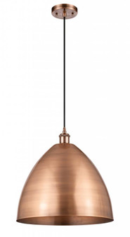 Bristol - 1 Light - 16 inch - Antique Copper - Cord hung - Mini Pendant (3442|516-1P-AC-MBD-16-AC)
