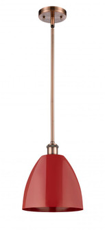 Plymouth - 1 Light - 9 inch - Antique Copper - Pendant (3442|516-1S-AC-MBD-9-RD)