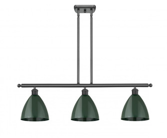 Plymouth - 3 Light - 36 inch - Matte Black - Stem hung - Island Light (3442|516-3I-BK-MBD-75-GR)
