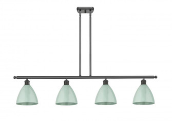 Plymouth - 4 Light - 48 inch - Oil Rubbed Bronze - Stem hung - Island Light (3442|516-4I-OB-MBD-75-SF)