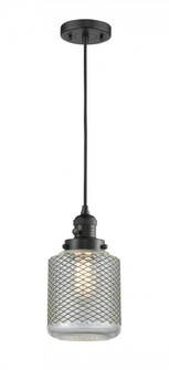 Stanton - 1 Light - 6 inch - Matte Black - Cord hung - Mini Pendant (3442|201CSW-BK-G262)