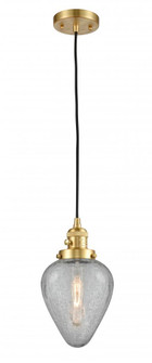 Geneseo - 1 Light - 7 inch - Satin Gold - Cord hung - Mini Pendant (3442|201CSW-SG-G165-LED)