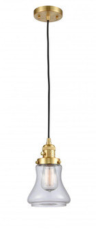 Bellmont - 1 Light - 6 inch - Satin Gold - Cord hung - Mini Pendant (3442|201CSW-SG-G192-LED)