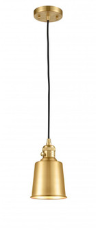 Addison - 1 Light - 5 inch - Satin Gold - Cord hung - Mini Pendant (3442|201CSW-SG-M9-SG-LED)
