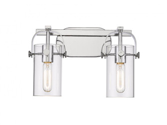 Pilaster - 2 Light - 15 inch - Polished Chrome - Bath Vanity Light (3442|423-2W-PC-4CL)
