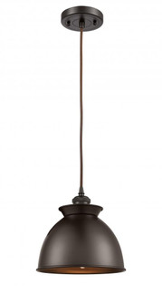 Adirondack - 1 Light - 8 inch - Oil Rubbed Bronze - Cord hung - Mini Pendant (3442|516-1P-OB-M14-OB)