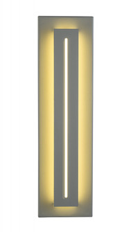 Avenue Outdoor 18''H Raised Panel LED Wall Sconce in Silver (4450|AV3218-SLV)