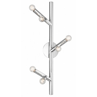 The Oaks 6-Light 36''H Branch Wall Sconce in Polished Nickel (4450|HF8886-PN)
