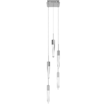The Original Aspen 5-Light 12''W Linear LED Chandelier in Chrome/Clear Crystals (4450|HF1900-5-AP-CH-C)