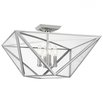 Lorino Large Semi-Flush Mount (279|JN 4240PN-CG)