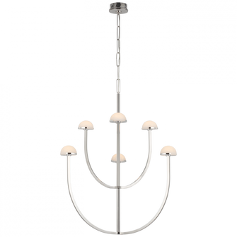 Pedra Large Two-Tier Chandelier (279|KW 5621PN-ALB)