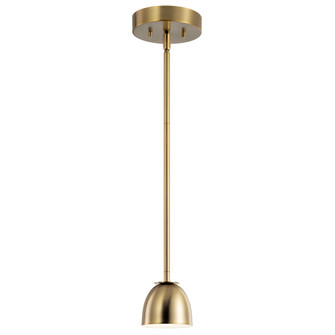 Baland™ 4'' 1 Light Mini Pendant Brushed Natural Brass (10687|52419BNBLED)