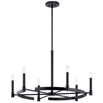 Tolani 6 Light Chandelier Black (10687|52427BK)