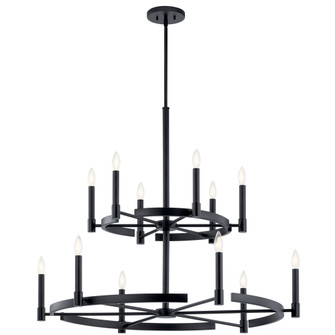 Tolani 12 Light Chandelier Black (10687|52428BK)