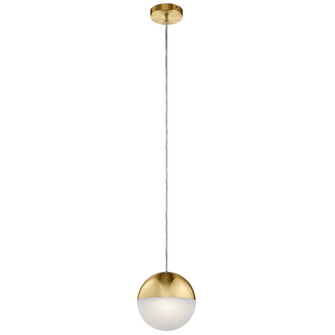 Moonlit 8'' LED Pendant with Etched Acrylic Champagne Gold (10687|83854CGWH)