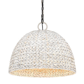 Rue 5 Light Pendant in Matte Black with Painted Sweet Grass Shade (36|1081-5P BLK-PSG)