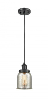 Bell - 1 Light - 5 inch - Matte Black - Cord hung - Mini Pendant (3442|916-1P-BK-G58-LED)