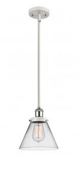 Cone - 1 Light - 8 inch - White Polished Chrome - Mini Pendant (3442|916-1S-WPC-G42-LED)