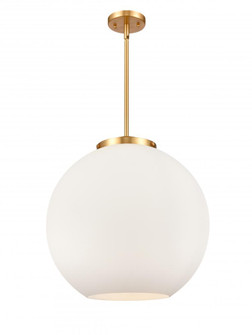 Athens - 3 Light - 18 inch - Satin Gold - Stem hung - Pendant (3442|221-3S-SG-G121-18)