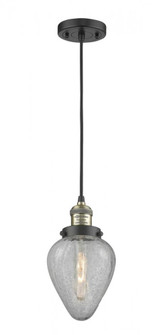 Geneseo - 1 Light - 7 inch - Black Antique Brass - Cord hung - Mini Pendant (3442|201C-BAB-G165)