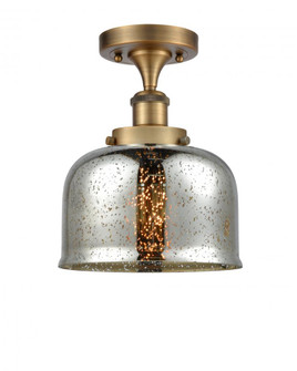 Bell - 1 Light - 8 inch - Brushed Brass - Semi-Flush Mount (3442|916-1C-BB-G78-LED)