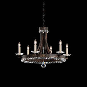 Early American 6 Lights 110V Chandelier in White with Clear Heritage Crystal (168|ER1006N-06H)