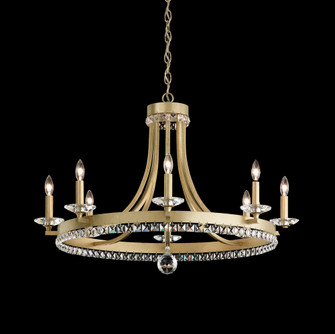 Early American 8 Lights 110V Chandelier in White with Clear Heritage Crystal (168|ER1008N-06H)