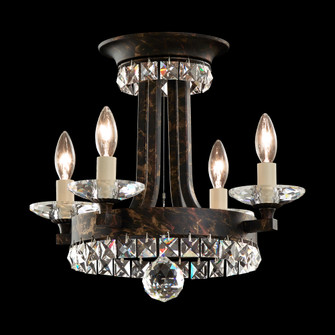 Early American 4 Lights 110V Close-to-Ceiling in White with Clear Heritage Crystal (168|ER1201N-06H)