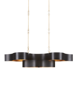 Grand Lotus Oval Black Chandelier (92|9000-0853)