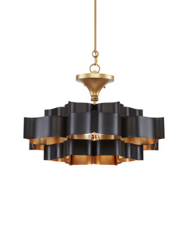 Grand Lotus Small Black Chandelier (92|9000-0855)