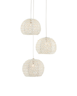 Piero White 3-Light Round Multi-Drop Pendant (92|9000-0910)