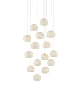 Piero White 15-Light Round Multi-Drop Pendant (92|9000-0912)