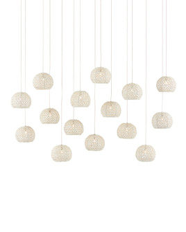 Piero White 15-Light Linear Multi-Drop Pendant (92|9000-0913)