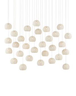 Piero White 30-Light Linear Multi-Drop Pendant (92|9000-0914)